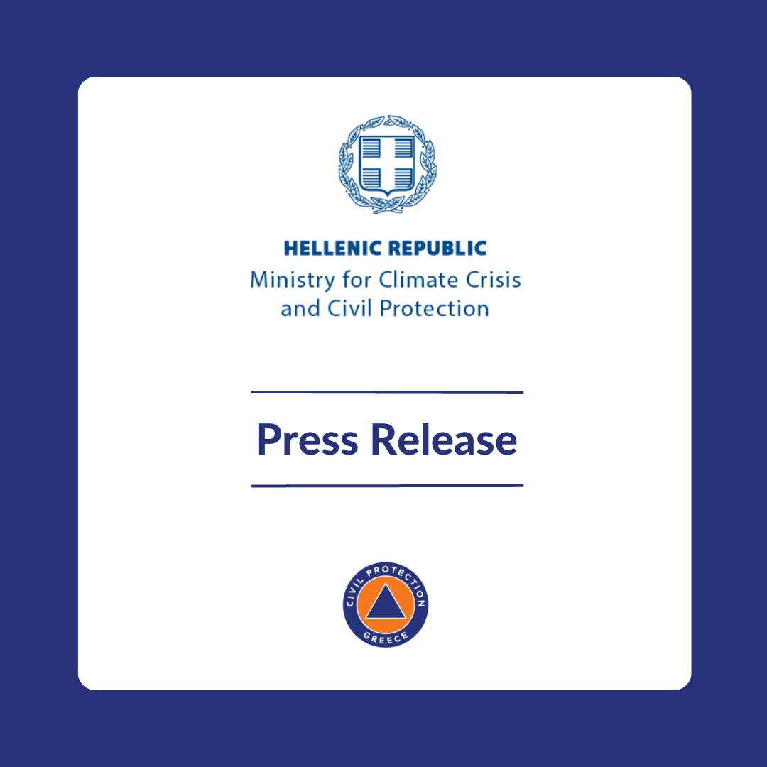 Ministry for Climate Crisis and Civil Protection - Press Release